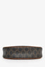 Celine Black/Brown Monogram 'Ava' Coated Canvas Shoulder Bag