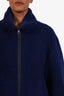 Givenchy Blue Wool Embroidered Fleece Jacket Size 50 Mens