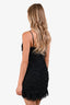 For Love & Lemons Black Lace Rouched Mini Dress Size Medium