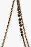 Pre-loved Chanel™ Black Quilted Lambskin Mini Hobo Shoulder Bag with Heart Chain GHW
