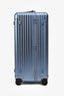 Rimowa Blue Aluminum 'Original Trunk Plus' Suitcase