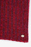 Pre-loved Chanel™ Red/Purple/Pink Chunky Knit Oblong Scarf