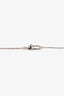 Gucci Sterling Silver Trademark Heart Pendant Necklace