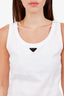 Off-White White Triangle Plaque Tank Top Size 38