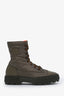 Hermès Khaki Nylon "Fresh" Ankle Boots Size 40