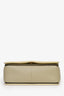 Celine 2018 Cream/Green Leather Frame Shoulder Bag