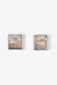 Gucci Sterling Silver GG Square Stud Earrings