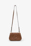 Gucci Brown Leather GG Blondie Crossbody Bag