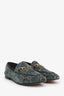 Gucci Green Velvet GG Horsebit Loafers Size 38