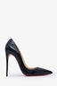 Christian Louboutin Navy Patent Leather Pointed Toe Heels Size 39.5