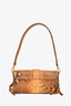 Brandon Blackwood Orange Python Print "Nia" Bag