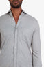 Brunello Cucinelli Grey Cotton Button Down Shirt Size 46 Mens