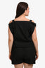 Bottega Veneta Black Short Sleeve Romper Size 44