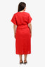 Vince Red Caftan Dress Size M