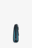 Hermès 2016 Bleu Atoll Tadelakt Bleu Petrol Lizard Béarn Compact Wallet