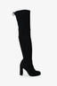 Bottes Highland en cuir suédé noir Stuart Weitzman, taille 5