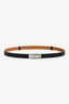 Hermès Black Leather Kelly Belt 18 PHW