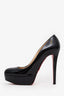 Christian Louboutin Black Patent Leather Platform Pumps Size 39.5