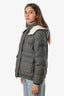 Brunello Cucinelli Grey Sparkle Detachable Hood Puffer Jacket Size 12+ Kids