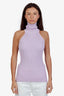 Smythe Purple Sleeveless Ribbed Top Size XS