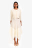 Dion Lee Ivory Vein Lace Pleated Midi Length Skirt Size 4