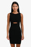 Helmut Lang Black Cut Out Mini Dress Size P