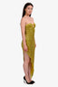 Camila Coelho Yellow Sequin 'Mackenzie' Midi Dress Size XS