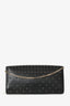 Valentino Black Leather Rockstud All Over Demilune Crossbody