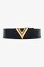 Louis Vuitton Black Epi Leather V Belt Size 85/34