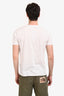 Christian Dior White Cotton Logo Embroidered Short Sleeve T-Shirt Size S Mens