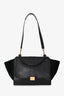 Celine Black Python Leather Medium Trapeze Bag With Strap