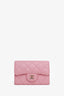 Pre-loved Chanel™ Pink Lambskin Cardholder