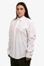 Roberto Cavalli White Cotton Button Down Shirt Size XL