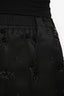 N.21 Black Mesh Crystal Embellished Midi Skirt Size 46