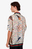 Gucci Multicolour Birds Of Prey Pattern Silk Bowling Shirt Size 56 Mens