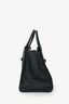 Valextra Black Saffiano Leather Milano Two Handles Medium Tote Bag with Strap