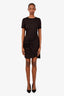 Veronica Beard Black Ruched 'Bernice' Dress Size XS