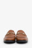 Gucci Brown Leather Jordaan Horsebit Loafer Size 39.5