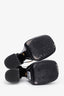 Versace Black Satin Medusa Aevitas Platform Heels Size 38