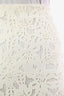 Rebecca Taylor White Lace Pencil Midi Skirt Size 0