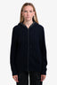 Vince Navy Cashmere Zip-Up Sweater Size M