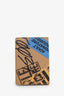 Moschino Beige Graffiti Passport Holder