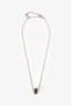 Bvlgari Silver Black Ceramic Save The Children Necklace