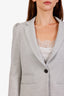 Veronica Beard Grey Single Breasted Blazer Size 6
