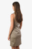 Burberry Beige Cotton Double Breasted Belted Sleeveless Coat Style Dress Size 2