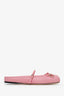 Gucci Pink Leather Horsebit Ballet Mules Size 37