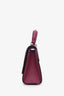 Moynat Purple Leather Réjane BB Top Handle Crossbody