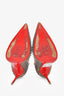 Christian Louboutin Gold/Silver Sparkle Spike Detail Heels Size 37.5