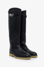 Hermès Black Calfskin Faustine Riding Boots Size 37