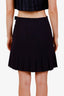 Pre-loved Chanel™ 97A Navy Wool Pleated Midi Skirt Size 42